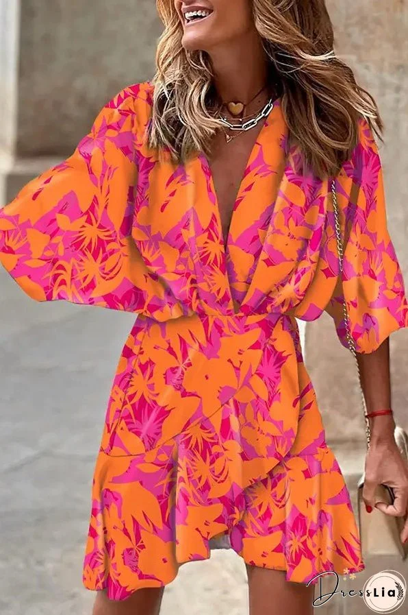 Dancing In The Garden Printed Mini Dress