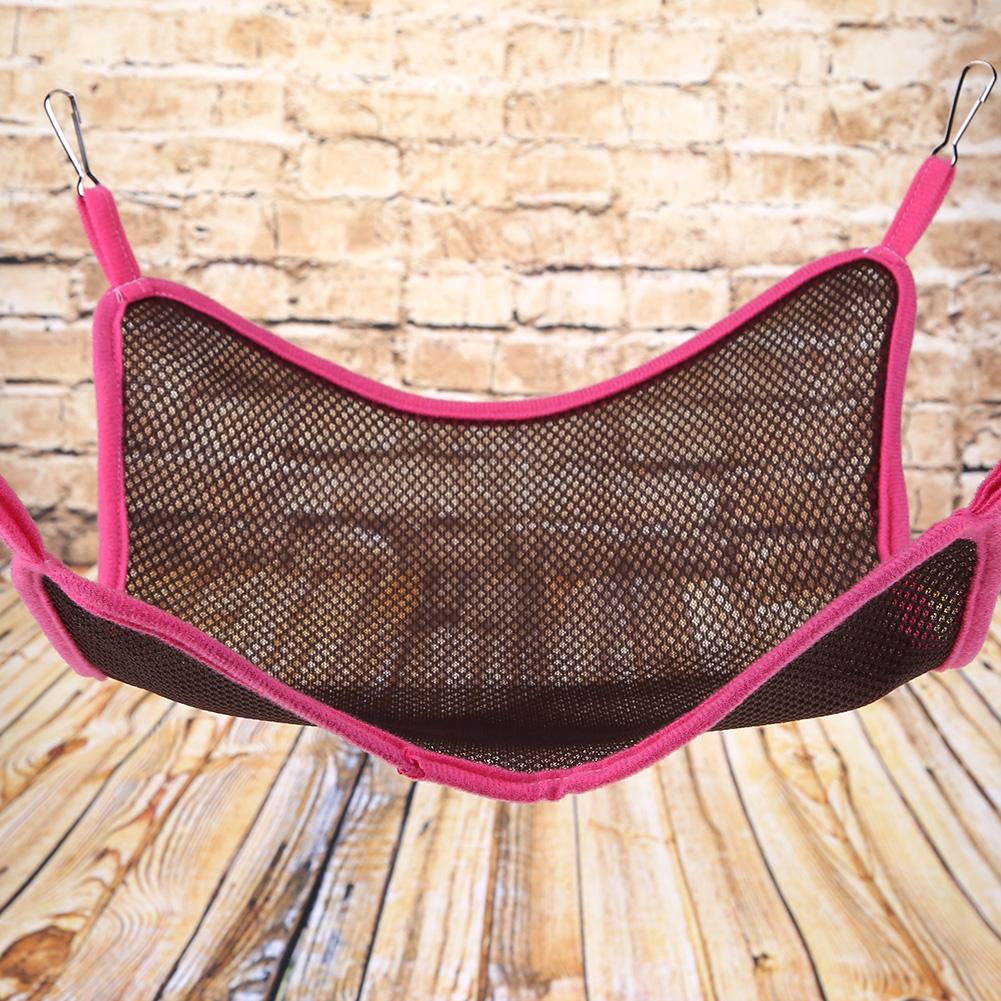 

Summer Breathable Sandwich Mesh Cloth Pet Cat Hammock Ferret Hanging ​Swing, Black, 501 Original