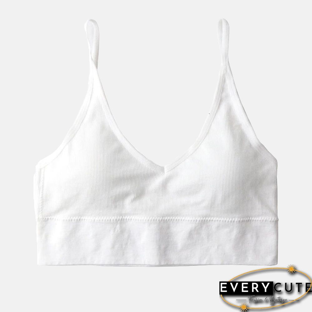 Seamless Underwear Shoulder Tank Top Vest Sleeveless Women Fashion Push-Up Cotton Fitness Comfortable Shirt Bra Large Size Tops