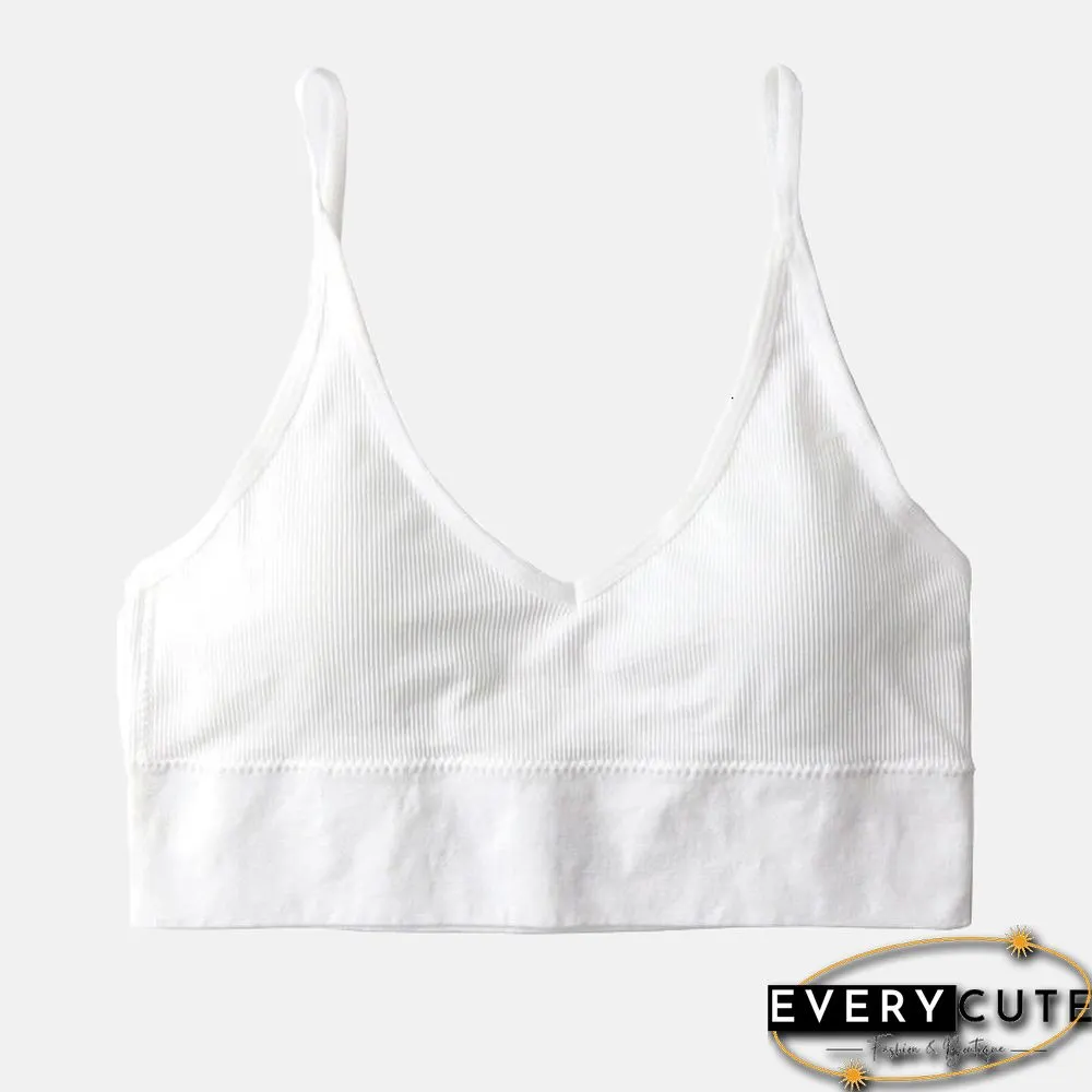 Seamless Underwear Shoulder Tank Top Vest Sleeveless Women Fashion Push-Up Cotton Fitness Comfortable Shirt Bra Large Size Tops