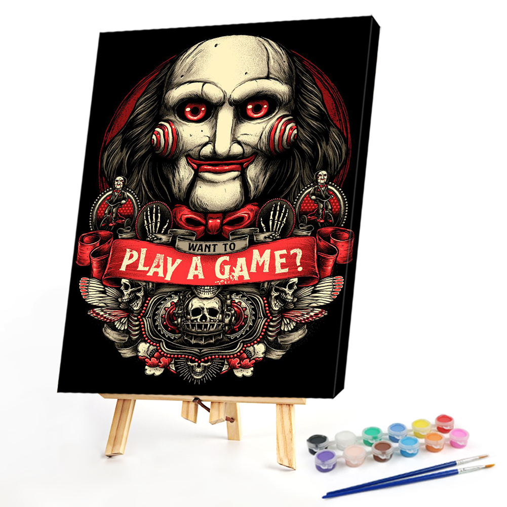 

40*50CM - Paint By Numbers - Horror Doll, 501 Original