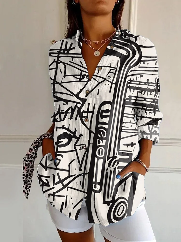 Vintage Musicians Festival Art Print Long Sleeve Shirt