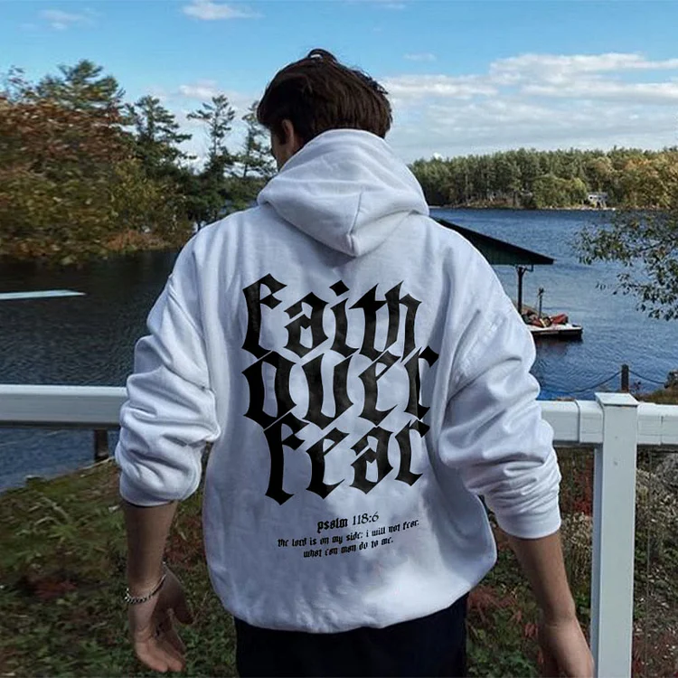 Sopula Christan Faith Over Fear Long Sleeve Hoodie