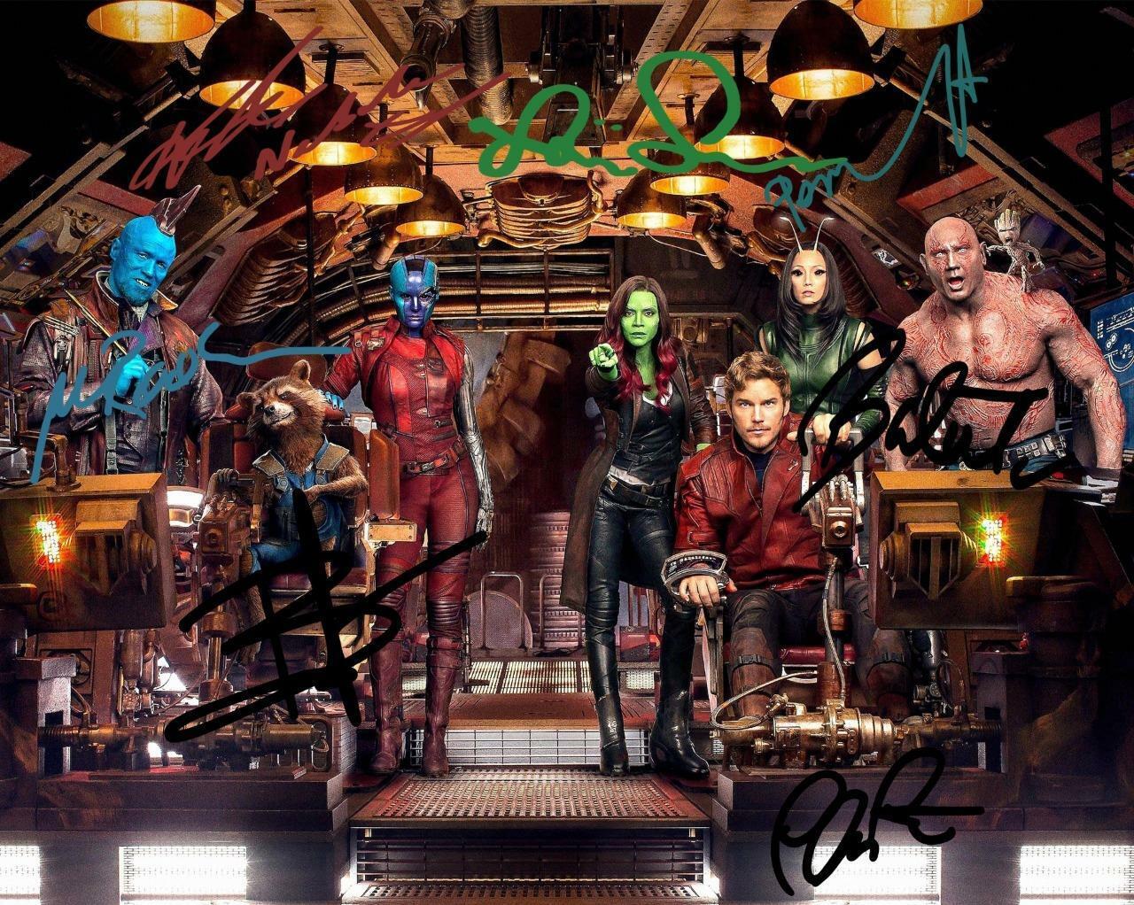 Guardians of the Galaxy VOL.2 Cast SIGNED AUTOGRAPHED 10 X 8