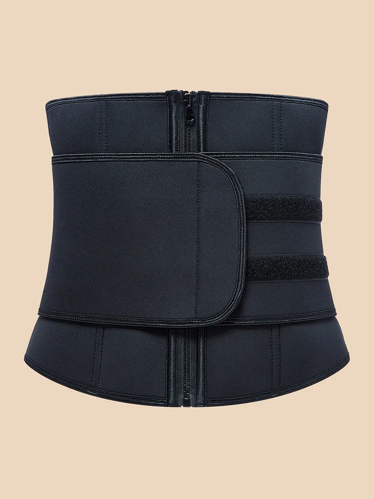 Rubber Zip Girdle Sports Tummy Corset