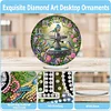 Garden Bird Acrylic DIY Diamond Painting Clock Kit 5D Diamond Art Clock