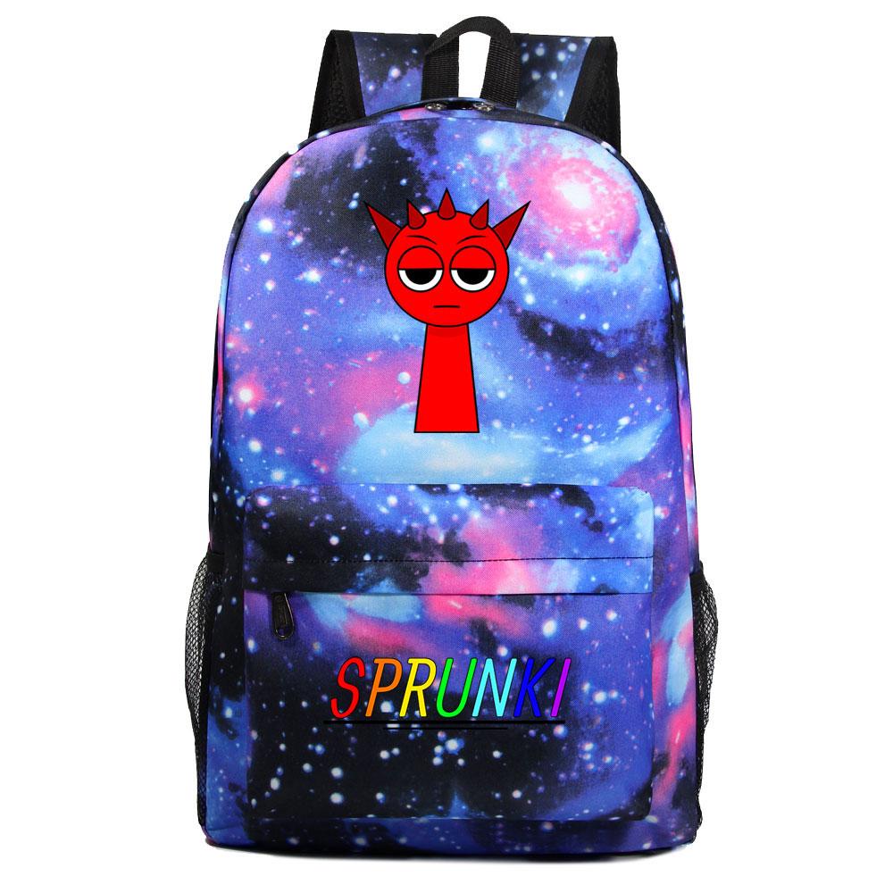 Mayoulove Sprunki Backpack Lightweight Design with Multiple Pockets for School Adventures-Mayoulove