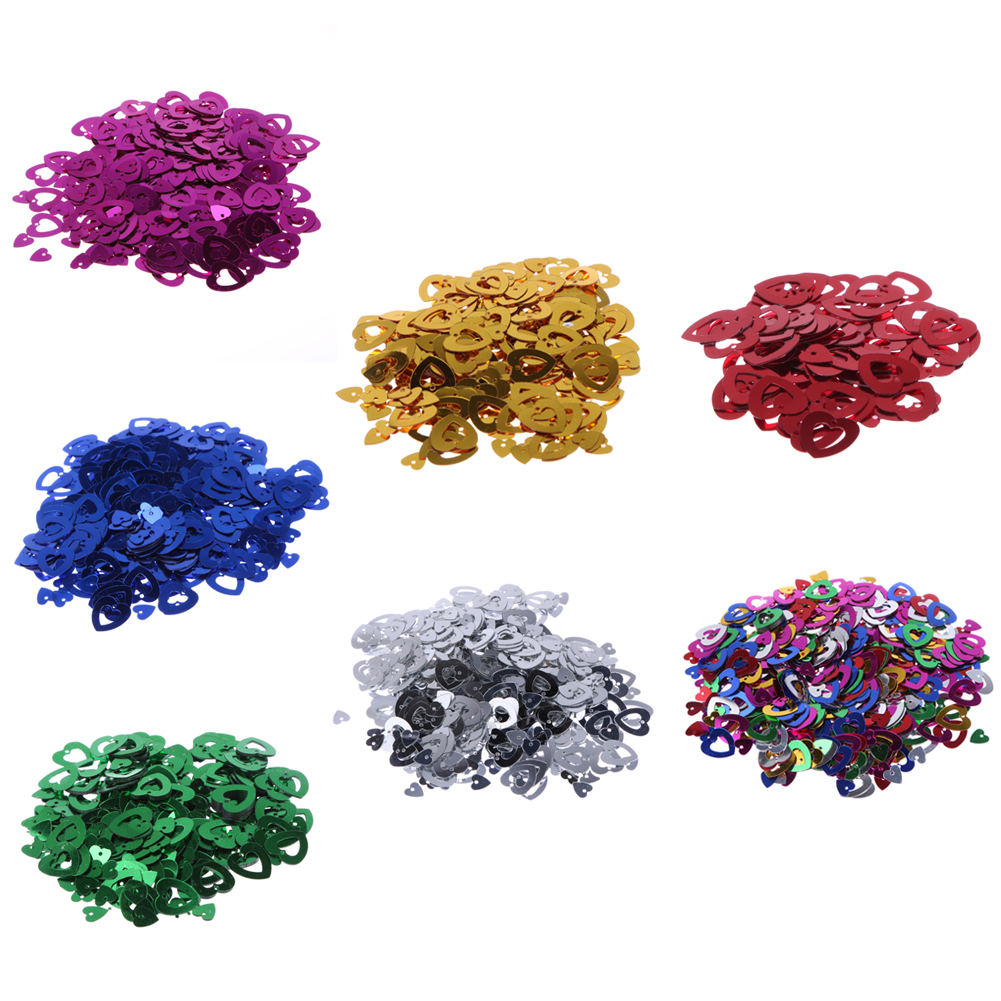 

2800pcs Love Heart Shape Table Confetti Sequins Party Wedding Decor, 蓝色, 501 Original