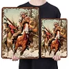 Cowboy - Vintage Metal Signs - 20*30cm/30*40cm - Western