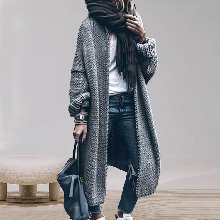 Fashion Loose Mid-length Sweater Cardigan