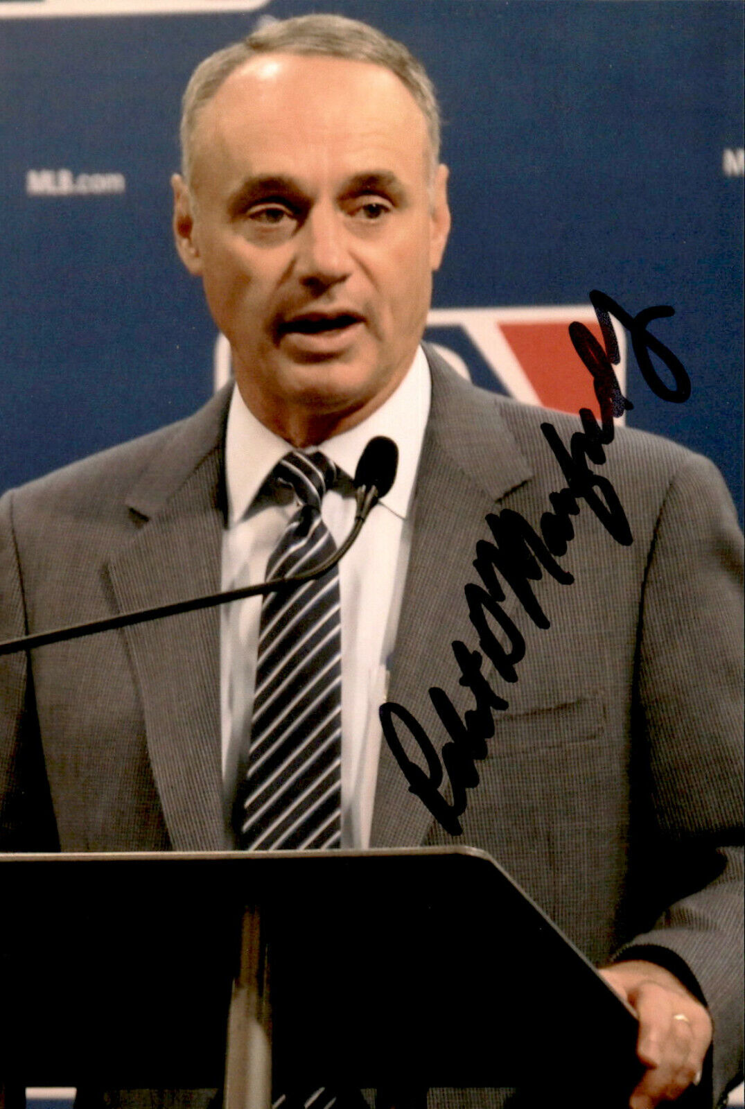 Rob Manfred SIGNED autographed 4x6 Photo Poster painting MLB BASEBALL COMMISIONER #3