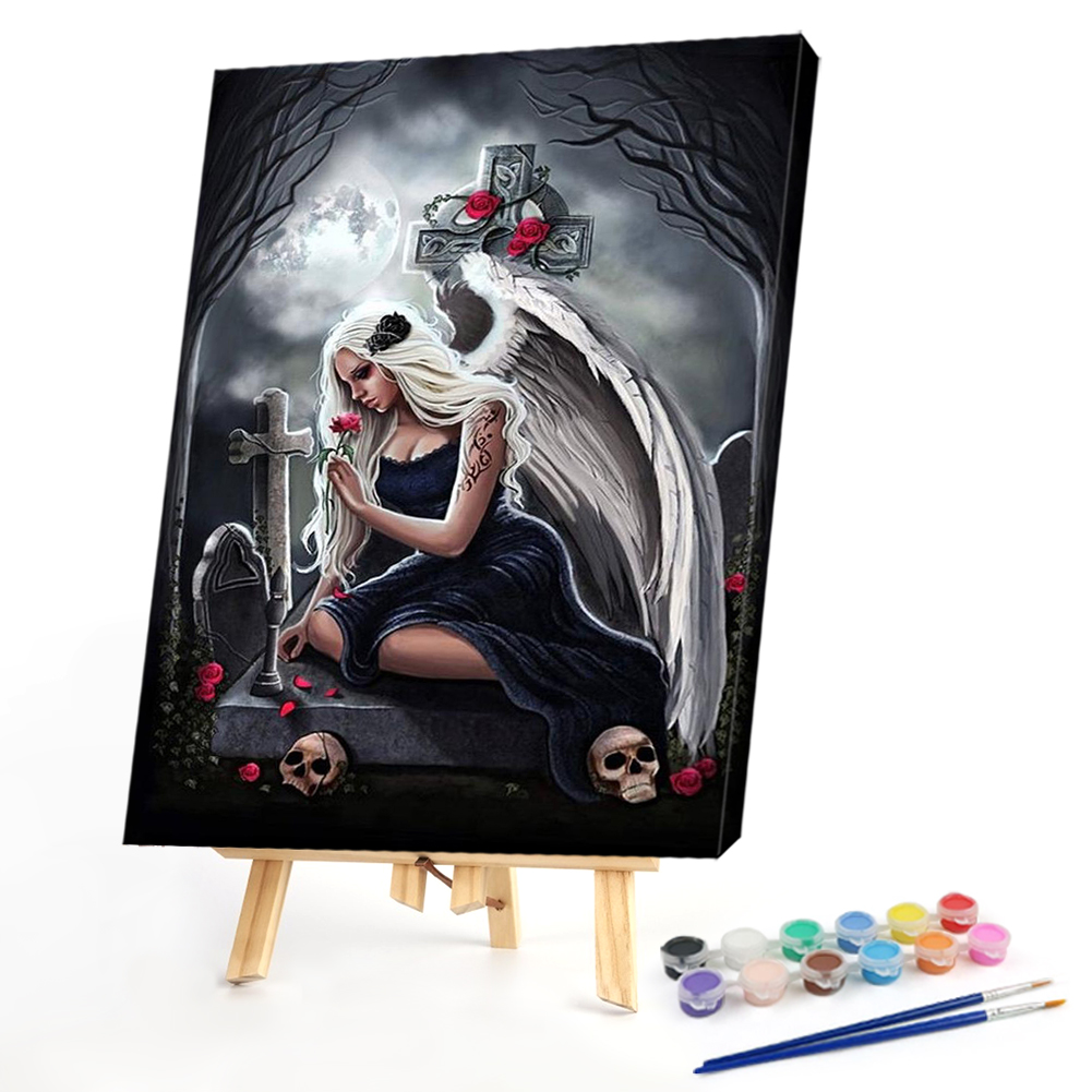 

40*50CM - Paint By Numbers - The Skeleton Woman, 501 Original