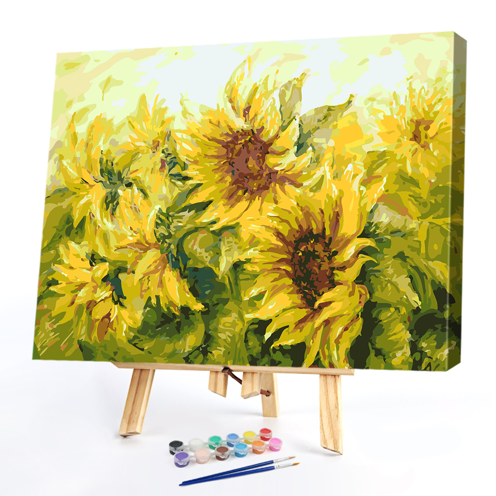 

40*50CM Paint By Numbers-Sunflower, 501 Original