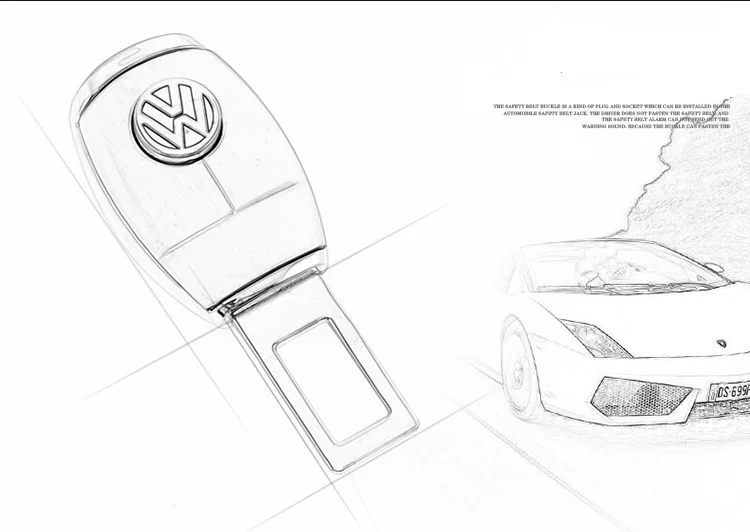 Metal Extend Car Seat Belt Buckle