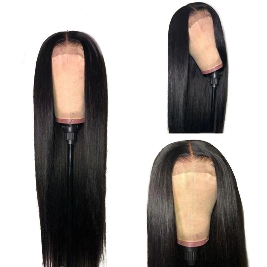 180% Density Straight Lace Frontal Human Hair Wigs-elleschic