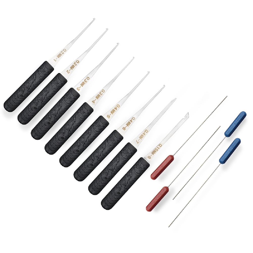 

12pcs Lock Pick Hardware Set Locksmith Broken Key Extractor Hooks DIY Tools, 501 Original