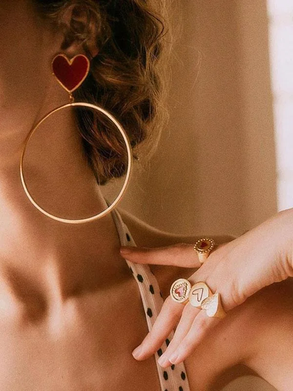 O ring earrings