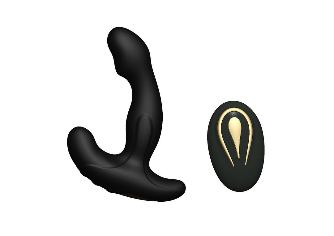 Men's Prostate Massager Wireless Remote Control Butt Plug Rose Toy