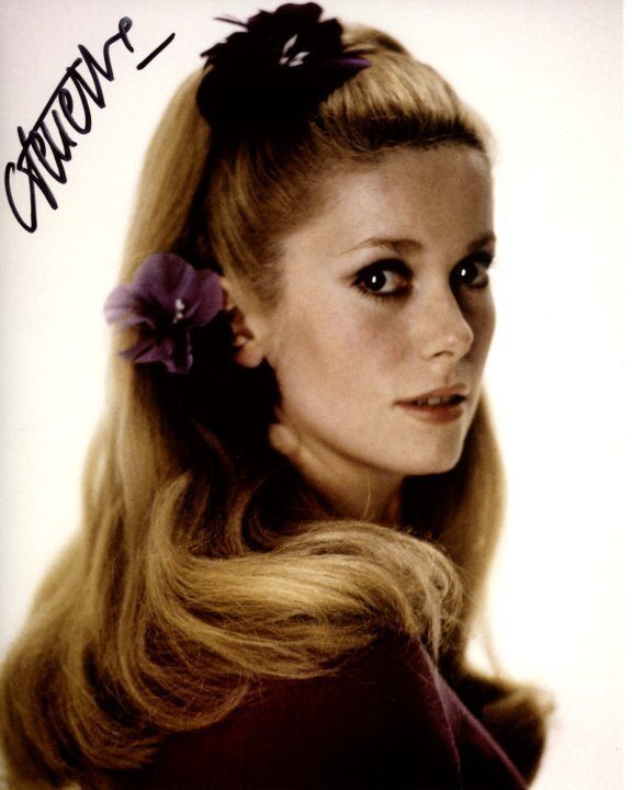 CATHERINE DENEUVE signed autographed 8x10 Photo Poster painting