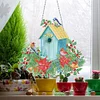 DIY Diamond Painting Garland Bird House Rhinestone Hanging Wreath Set 