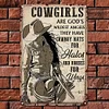 Cowgirl Are God's Wildest Angels They Have - Vintage Metal Signs - 20*30cm/30*40cm - Western