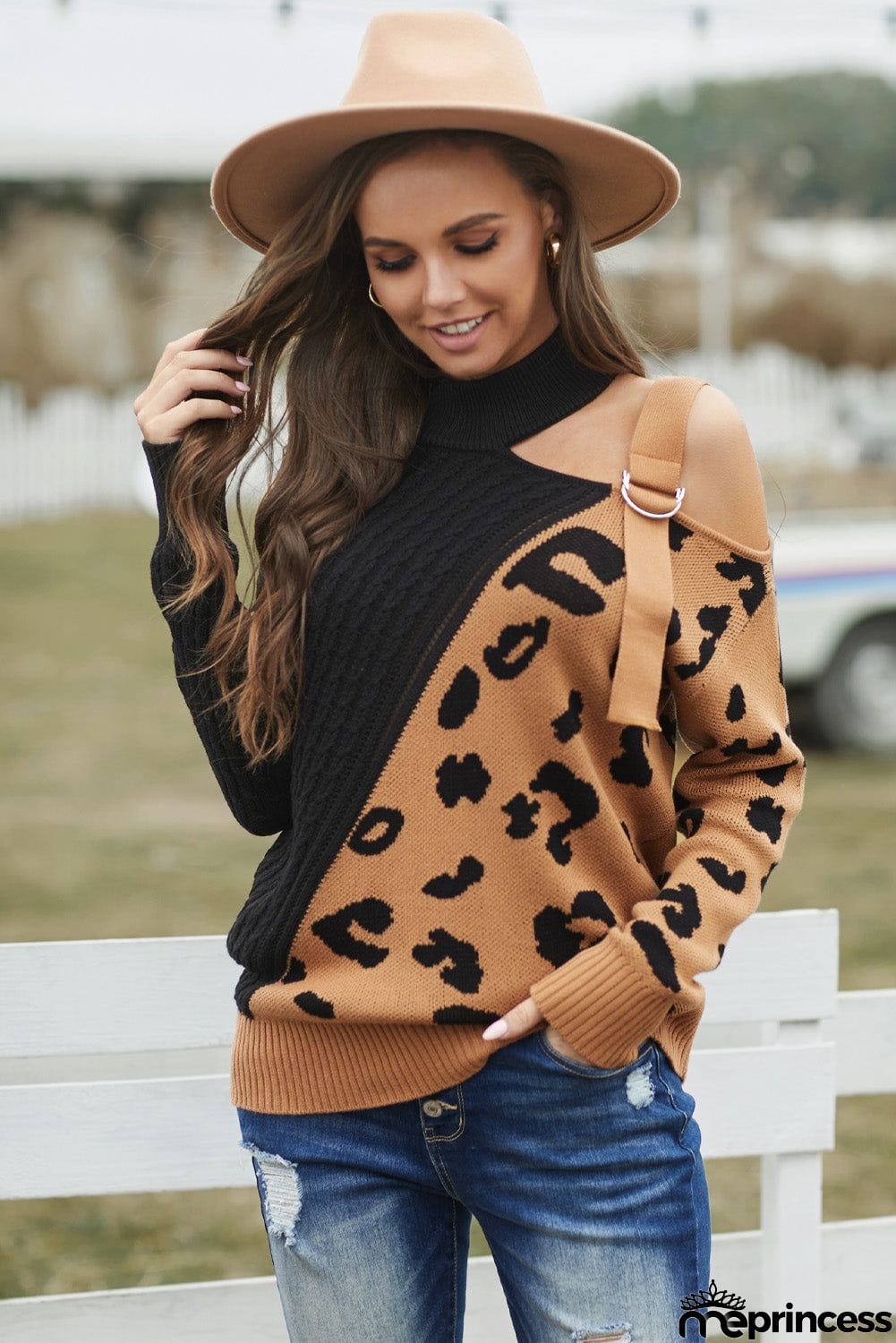 Asymmetrical Buckle Sweater