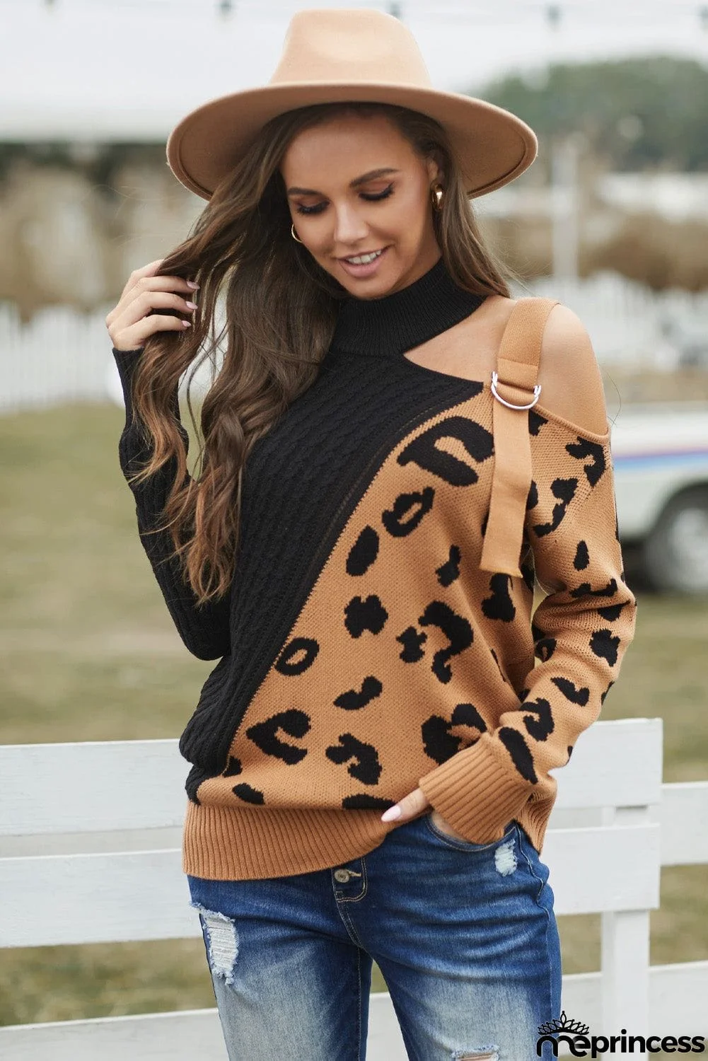 Asymmetrical Buckle Sweater