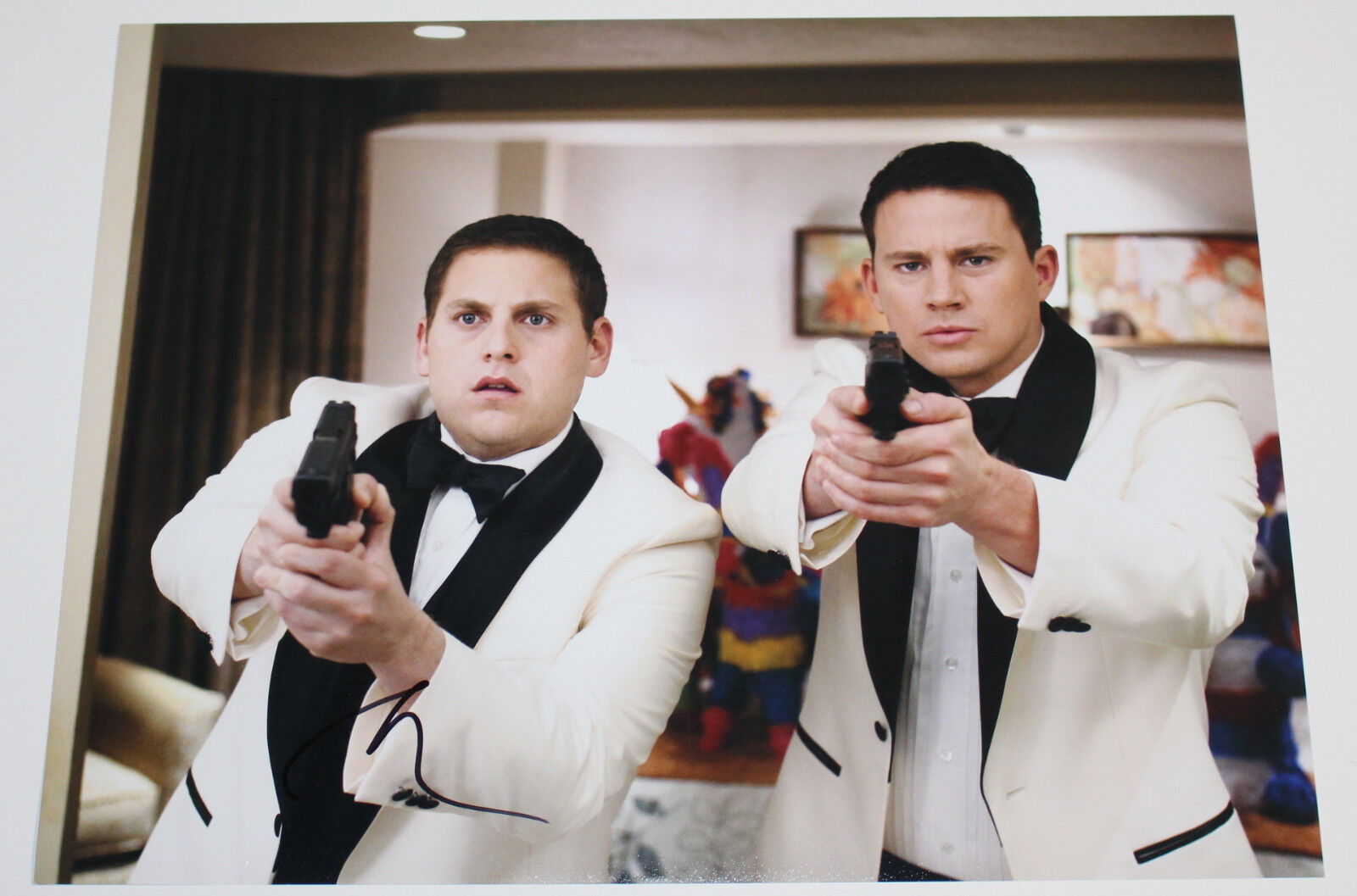 JONAH HILL SIGNED AUTHENTIC '21 JUMP STREET' 11X14 Photo Poster painting w/COA ACTOR SUPERBAD