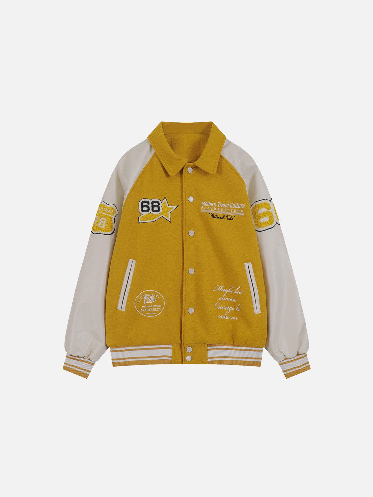 Star Embroidery Varsity Jacket