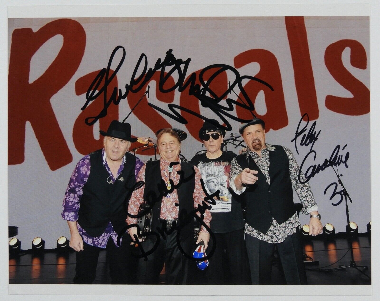 The Rascals JSA Signed Autograph 8 x 10 All 4