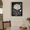 Rose Premium 5D Diamond Painting Kit Black & White Pearls painting Sparkling Special Shaped Diamond painting