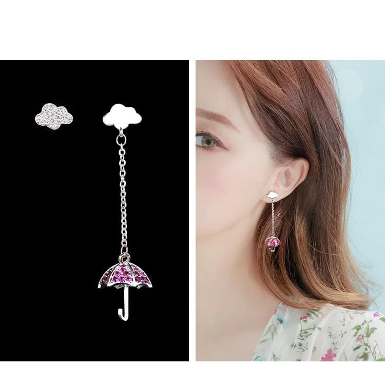 Sweet Cloud Umbrella Earrings SP1811901