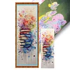 (Big Size) Stack Of Books With Flowers - 11CT Stamped Cross Stitch 30*80cm/11.81*31.5in
