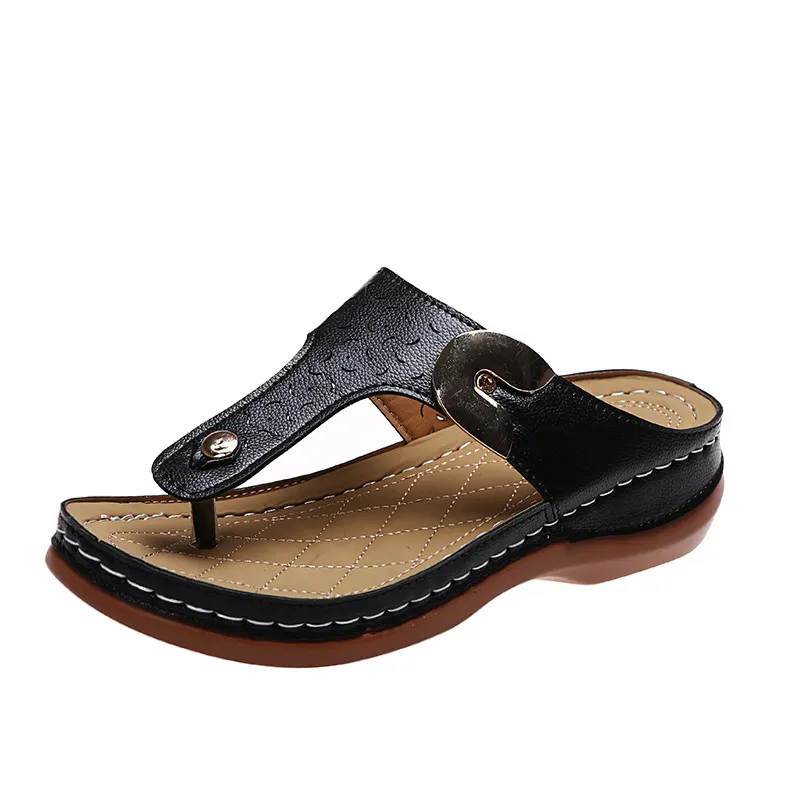 Breakj Breakj Slippers Women 2025 Spring And Summer New Fashion Slope And Flip-Flops Wearing Beach Slippers Women