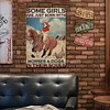 A Girl Riding A Horse - Vintage Metal Signs(8*12Inch) - Cowboy