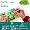 2027-2028 Two-Year Diamond Painting Calendar Kit, 13 Exquisite Multicolor Butterfly And Floral Illustrations, Large Size Desk Calendar, Mosaic Art Coil-Bound Desktop Planner