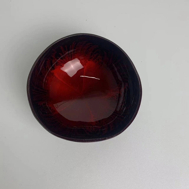 Pastoral Solid Color Coconut Shell Charcoal Shell Tableware 1 Piece