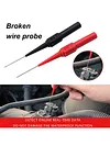 10pcs Insulation Piercing Needle Sensitive Multimeter Test Probe for Banana Plug