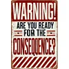 Warning - Vintage Metal Signs(12*16Inch) - Warning