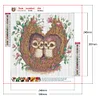 Diamond Painting -DIY Round Drill Owl