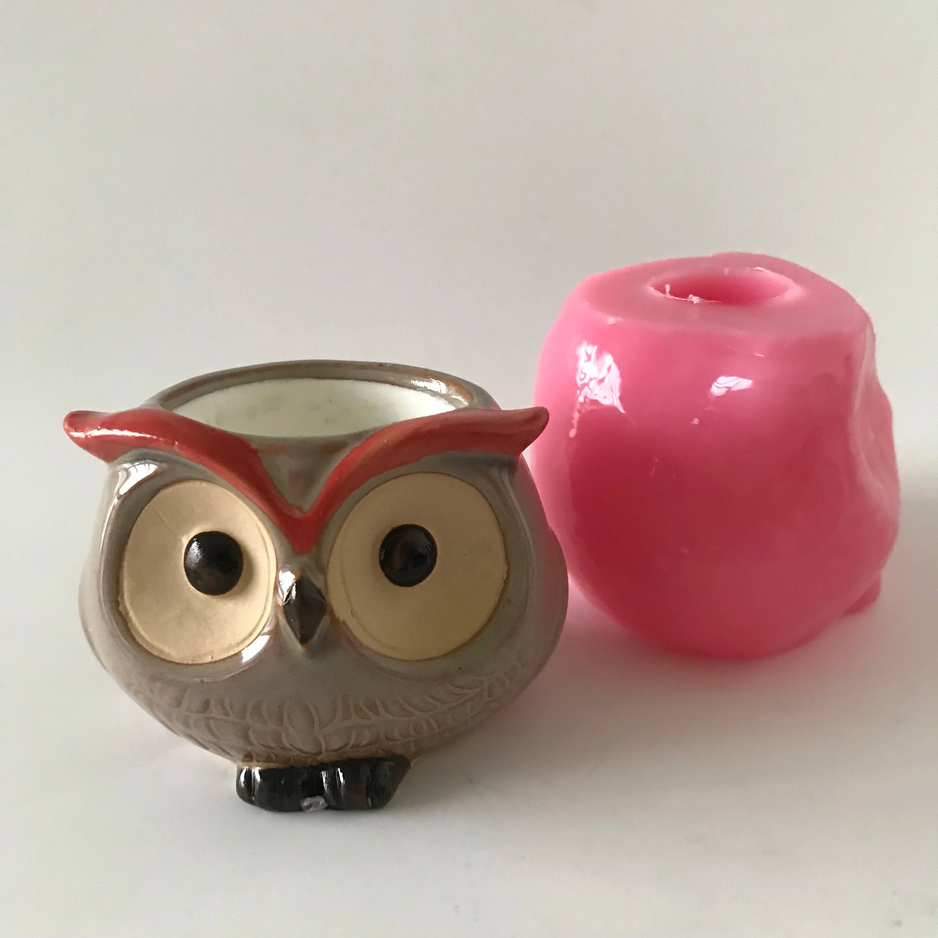 3d Owl Pot Making Mold for Concrete Diy Animal Flowerpot Cement Silicone Molds for Succulent Plants Small Cactus Planting Mould