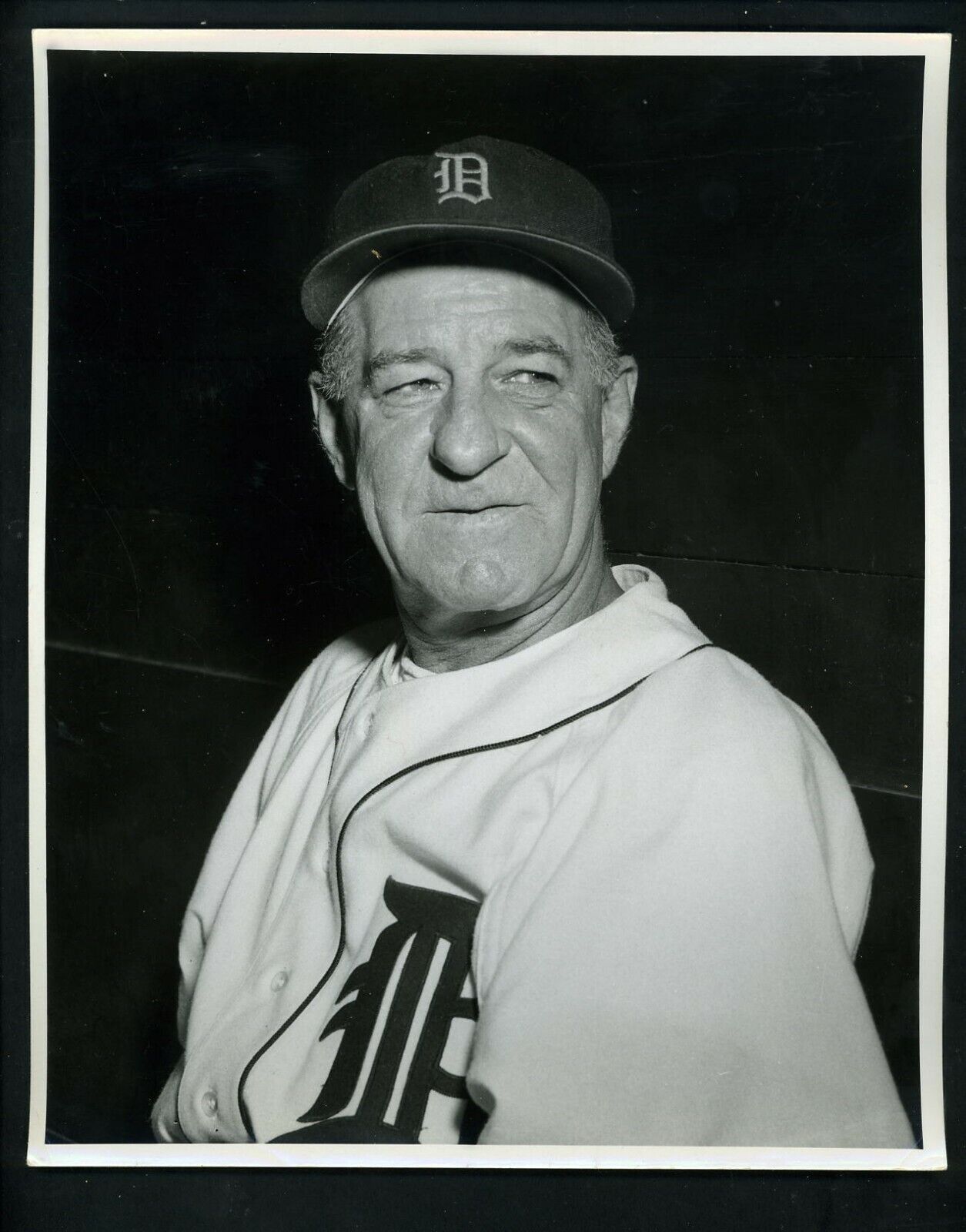 Bucky Harris Detroit Tigers Manager circa 1955 Press Original Photo Poster painting