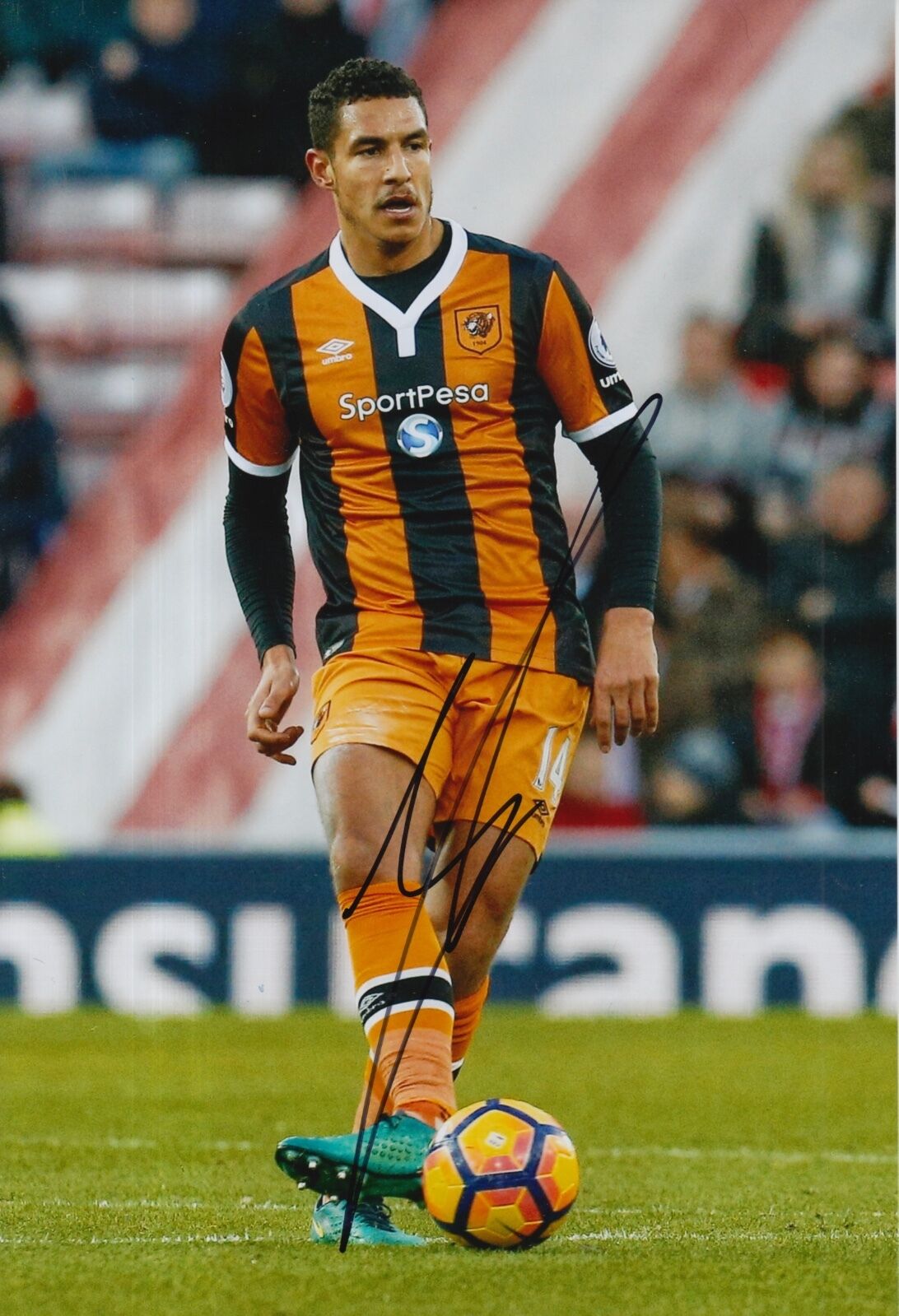 HULL CITY HAND SIGNED JAKE LIVERMORE 12X8 Photo Poster painting 1.