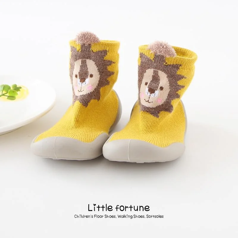 Baby Boy Girl Shoes Autumn Winter Spring Infant Nonslip Sock Kid Soft Rubber Sole Sock Toddler Shoes Anti-slip Floor Socks Shoes