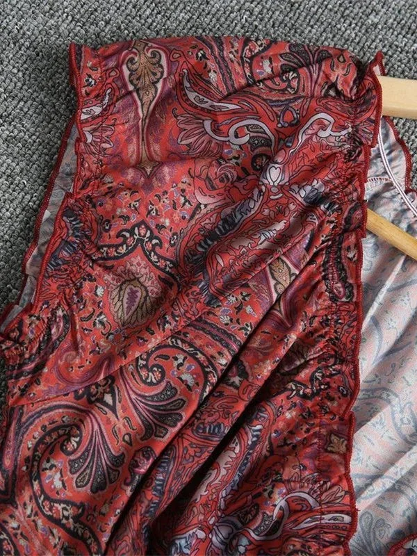 Stop and Stare Paisley Print Maxi Dress