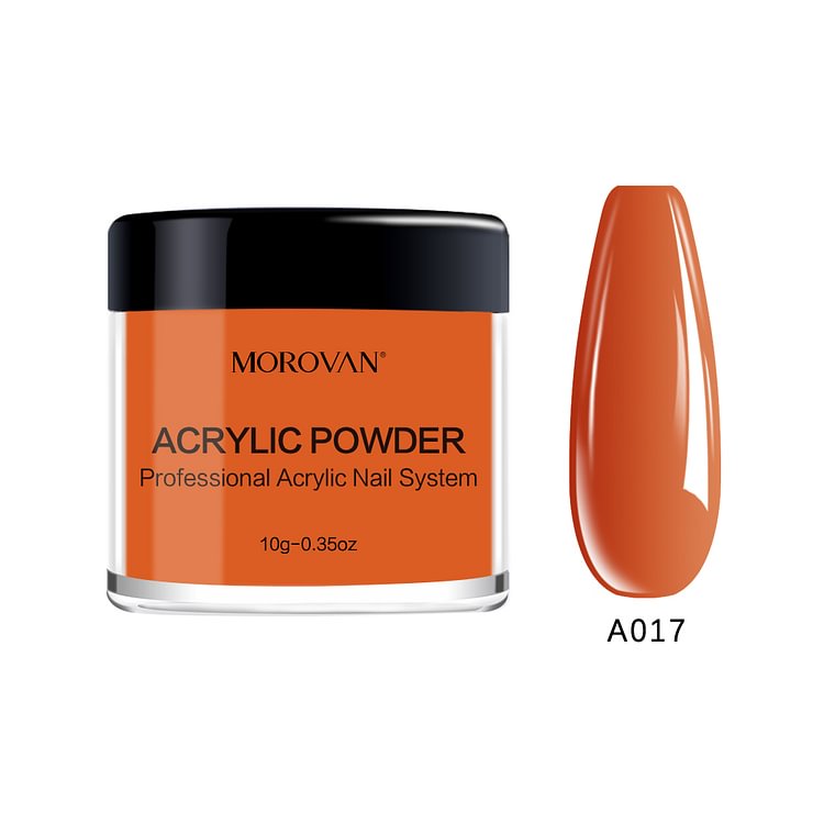 Morovan Deep Carrot Orange Acrylic Powder A017
