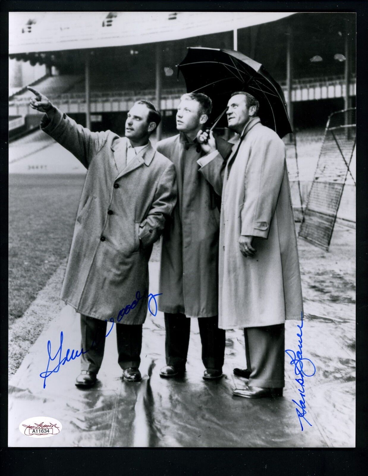 Hank Bauer & Gene Woodling Autographed Signed 8 X 10 Photo Poster painting JSA Sticker Yankees