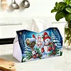 Joy To The World DIY PULeather Diamond Painting Tissue Box for Adults Beginners Large Size Diamond Art Paper Storage Holder for Living Room Bathroom Table Decor