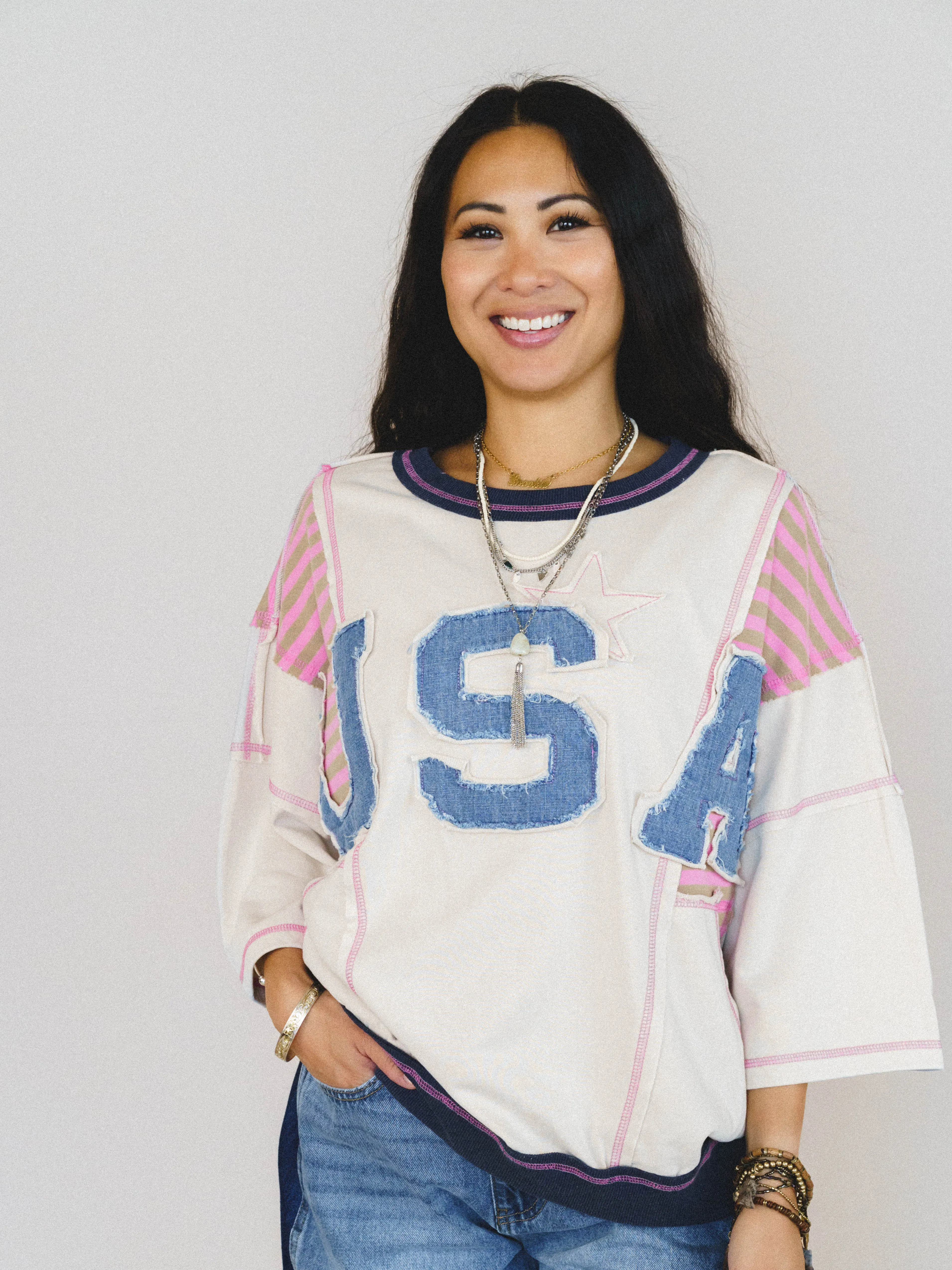Land Of Dreams Tee - Natural Pink