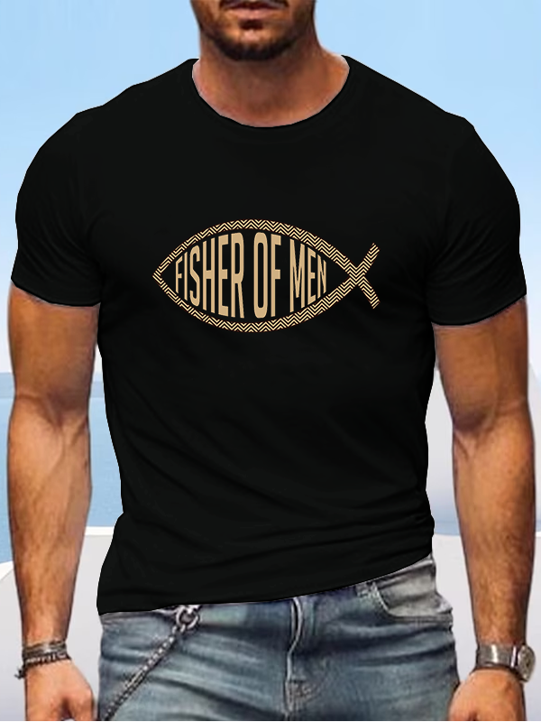Fisher Of Men - Ichthus T-shirt